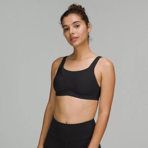 Lululemon Black High Support Run Times Sports Bra